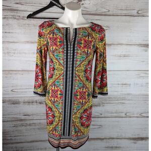 Laundry by Shelli Segal Mod Print Tunic Dress Sz 6